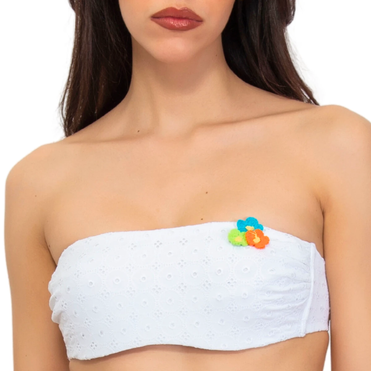 Bandeau De Bain Avec Armatures Broderie Anglaise Sangallo Blanc 3 Bandeau De Bain Avec Armatures Broderie Anglaise Sangallo Blanc