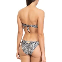 Bandeau De Bain Push-up Imprimé Jungle Madrenatura Noir -Luxe Sable Boutique bandeau de bain imprime jungle madrenatura noir 2