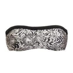 Bandeau De Bain Push-up Imprimé Jungle Madrenatura Noir -Luxe Sable Boutique bandeau de bain imprime jungle madrenatura noir 3