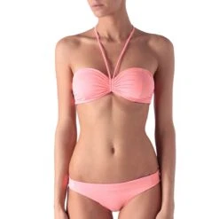 Bandeau De Bain Tour De Cou Réversible Doly Bleu Rose -Luxe Sable Boutique bandeau de bain tour de cou reversible doly bleu rose 3