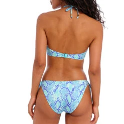 Bas De Bikini à Nouettes Imprimé Serpent Komodo Bay Aqua -Luxe Sable Boutique bas de bikini a nouettes imprime serpent komodo bay aqua 3