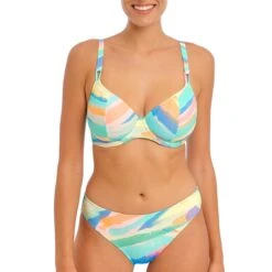 Bas De Bikini Imprimé Pastel Summer Reef Aqua -Luxe Sable Boutique bas de bikini imprime pastel summer reef aqua 2