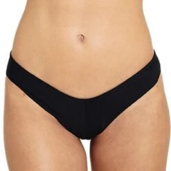 Underprotection Bas De Bikini Tanga éco-responsable Et Recyclé Vanessa Noir