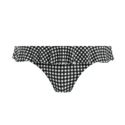 Bas De Bikini Vichy à Volants Check In Monochrome -Luxe Sable Boutique bas de bikini vichy a volants check in monochrome 5