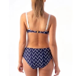 Bas De Maillot De Bain Classique à Motif Bleu Marine Frida -Luxe Sable Boutique bas de maillot de bain classique a motif bleu marine frida 3