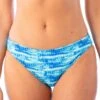 Bas De Maillot De Bain échancré à Imprimé Lagon Bleu Luisa -Luxe Sable Boutique bas de maillot de bain echancre a imprime lagon bleu luisa