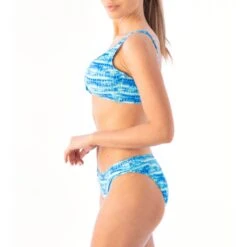 Bas De Maillot De Bain échancré à Imprimé Lagon Bleu Luisa -Luxe Sable Boutique bas de maillot de bain echancre a imprime lagon bleu luisa 2