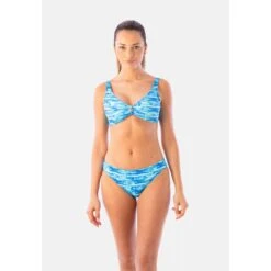 Bas De Maillot De Bain échancré à Imprimé Lagon Bleu Luisa -Luxe Sable Boutique bas de maillot de bain echancre a imprime lagon bleu luisa 5