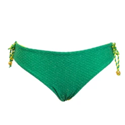 Bas De Maillot De Bain Pailleté à Lacets Shine Vert -Luxe Sable Boutique bas de maillot de bain paillete a lacets shine vert 3