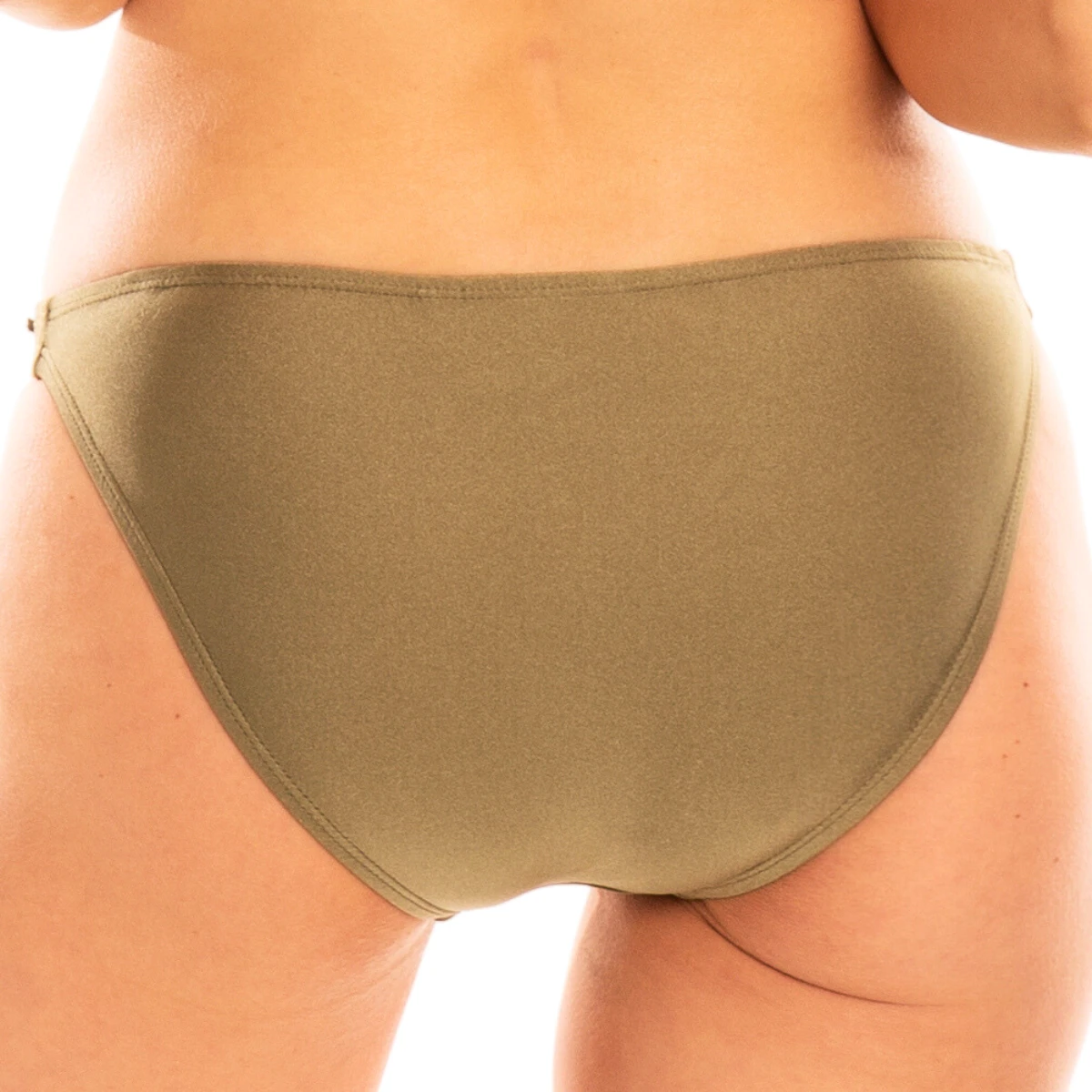 Bas De Maillot De Bain Slip Classique Kaki Lucia 5 Bas De Maillot De Bain Slip Classique Kaki Lucia – Image 3