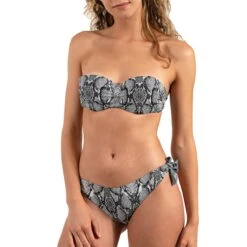 Bas De Maillot De Bain Snake Gris -Luxe Sable Boutique bas de maillot de bain snake gris 2
