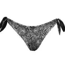 Bas De Maillot Tanga Imprimé Jungle Madrenatura Noir -Luxe Sable Boutique bas de maillot tanga imprime jungle madrenatura noir 3