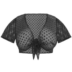 Bolero De Bain à Nouer Bazaruto Noir -Luxe Sable Boutique bolero de bain a nouer bazaruto noir 3