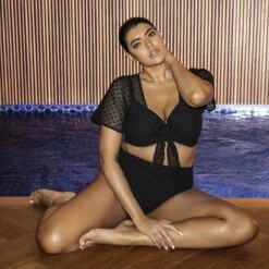 Bolero De Bain à Nouer Bazaruto Noir -Luxe Sable Boutique bolero de bain a nouer bazaruto noir 4