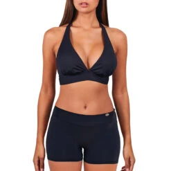 Boxer De Bain Femme Eva Noir -Luxe Sable Boutique boxer de bain femme eva noir 2