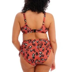 Culotte De Bain Ajustable Imprimé Léopard Kotiya Terracotta -Luxe Sable Boutique culotte de bain ajustable imprime leopard kotiya terracotta 3