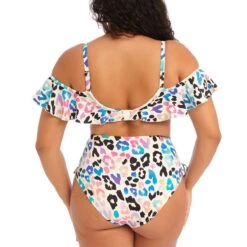 Culotte De Bain Ajustable Taille Haute Party Bay Multi -Luxe Sable Boutique culotte de bain ajustable taille haute party bay multi 2