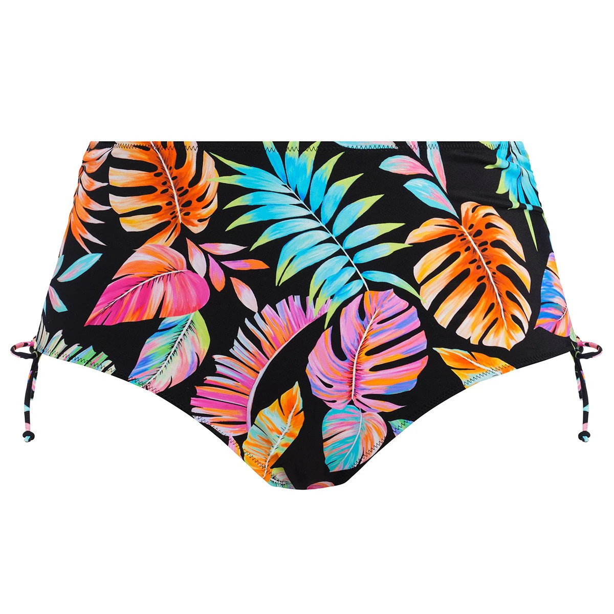 Culotte De Bain Ajustable Taille Haute Tropical Falls Noir 7 Culotte De Bain Ajustable Taille Haute Tropical Falls Noir – Image 5