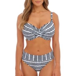 Culotte De Bain Ceinture à Revers Ajustable Sunshine Coast French Navy -Luxe Sable Boutique culotte de bain ceinture a revers ajustable sunshine coast french navy 2