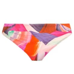 Culotte De Bain Drapée Taille Haute Aguada Beach Sunrise -Luxe Sable Boutique culotte de bain drapee taille haute aguada beach sunrise 4