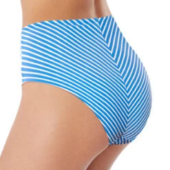 Culotte De Bain échancrée Taille Haute Beach Hut Blue Moon -Luxe Sable Boutique culotte de bain echancree taille haute beach hut blue moon 1