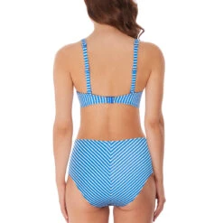 Culotte De Bain échancrée Taille Haute Beach Hut Blue Moon -Luxe Sable Boutique culotte de bain echancree taille haute beach hut blue moon 3