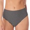 Culotte De Bain échancrée Taille Haute Beach Hut Noir 2 Culotte De Bain échancrée Taille Haute Beach Hut Noir -Luxe Sable Boutique culotte de bain echancree taille haute beach hut noir