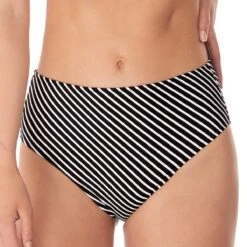 Culotte De Bain échancrée Taille Haute Beach Hut Noir