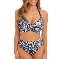 Culotte De Bain Taille Haute Hope Bay French Navy -Luxe Sable Boutique culotte de bain taille haute hope bay french navy 2