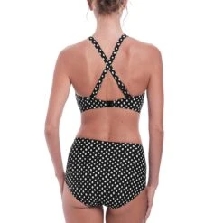 Culotte De Bain Taille Haute Santa Monica Noir -Luxe Sable Boutique culotte de bain taille haute santa monica noir 3