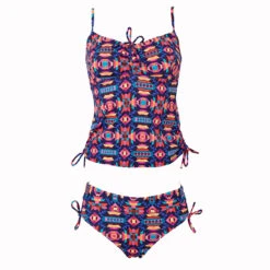 Ensemble Maillot 2 Pièces Tankini Sangria -Luxe Sable Boutique ensemble maillot 2 pieces tankini sangria 2