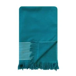 Fouta 0,90x1,70m Tissage Nid D'abeille 300 Gr Doublée éponge Paski Lake