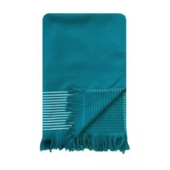 Fouta 0,90x1,70m Tissage Nid D'abeille 300 Gr Doublée éponge Paski Lake -Luxe Sable Boutique fouta 090x170m tissage nid d abeille 300 gr doublee eponge paski lake 3