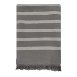 Fouta Doublée éponge 150x180cm Alanya XL Gris