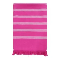 Fouta Doublée éponge 90x160cm Alanya Fuchsia