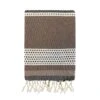 Fouta Traditionnelle En Coton 1x2m Motif Pointillés Banado Taupe -Luxe Sable Boutique fouta traditionnelle en coton 100 x 200 cm motif pointilles taupe