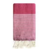 Fouta Traditionnelle En Coton 1x2m En Nid D'abeille Mikanda Fuchsia 2 Fouta Traditionnelle En Coton 1x2m En Nid D'abeille Mikanda Fuchsia -Luxe Sable Boutique fouta traditionnelle en coton 1x2m en nid d abeille mikanda fuchsia