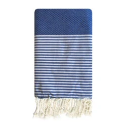 Fouta Traditionnelle En Coton 1x2m En Nid D'abeille Mikanda Royal