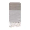 Fouta Traditionnelle En Coton 1x2m En Nid D'abeille Mikanda Taupe 1 Fouta Traditionnelle En Coton 1x2m En Nid D'abeille Mikanda Taupe -Luxe Sable Boutique fouta traditionnelle en coton 1x2m en nid d abeille mikanda taupe