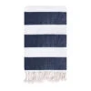Fouta Traditionnelle En Coton 1x2m Tissage Plat Transat Bleu Marine -Luxe Sable Boutique fouta traditionnelle en coton 1x2m tissage plat transat bleu marine