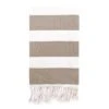Fouta Traditionnelle En Coton 1x2m Tissage Plat Transat Taupe -Luxe Sable Boutique fouta traditionnelle en coton 1x2m tissage plat transat taupe