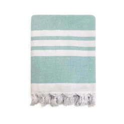 Fouta XL En Coton Doublée éponge 140x180cm Kandara Aqua