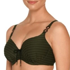 Haut De Bikini Bonnets Moulés Sherry Kaki -Luxe Sable Boutique haut de bikini bonnets moules sherry kaki 2