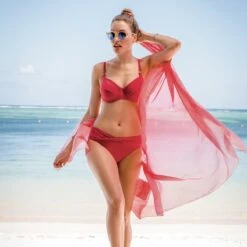 Haut De Maillot Balconnet à Armatures Island Hopping Rouge -Luxe Sable Boutique haut de maillot balconnet a armatures island hopping rouge 2