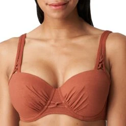 Haut De Maillot Balconnet Paddé à Armatures Manuia Burnt Amber