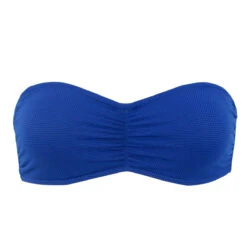 Haut De Maillot Bandeau Nid D'abeille Bellagio Bleu -Luxe Sable Boutique haut de maillot bandeau nid d abeille bellagio bleu 4