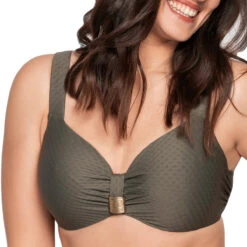 Haut De Maillot De Bain à Armatures St. Tropez Olive