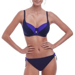 Luxe Sable Boutique -Luxe Sable Boutique haut de maillot de bain bonnet profond ocean drive ink 1