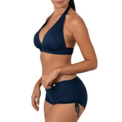 Haut De Maillot De Bain Foulard Sans Armatures Marine -Luxe Sable Boutique haut de maillot de bain foulard sans armatures marine 2