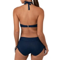 Haut De Maillot De Bain Foulard Sans Armatures Marine -Luxe Sable Boutique haut de maillot de bain foulard sans armatures marine 3